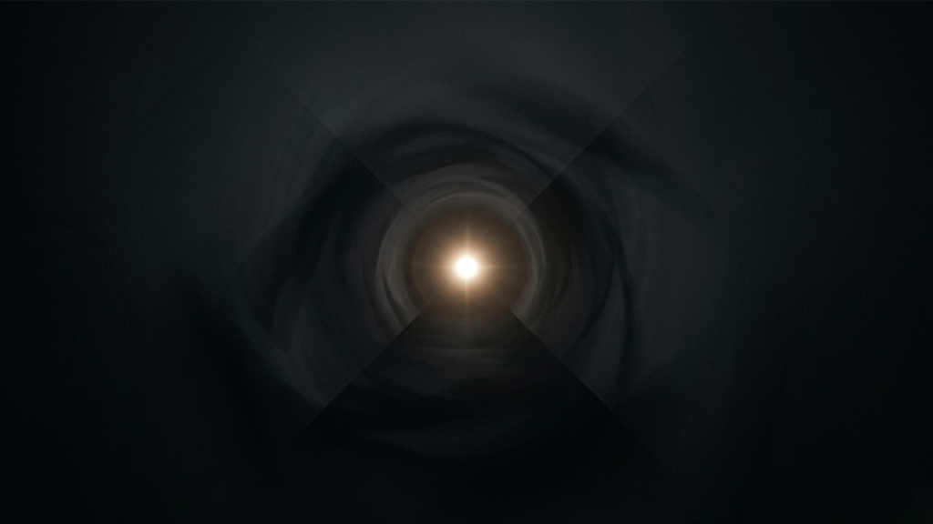 Analytical visualization of the NDE tunnel transition phase for sensory data research.